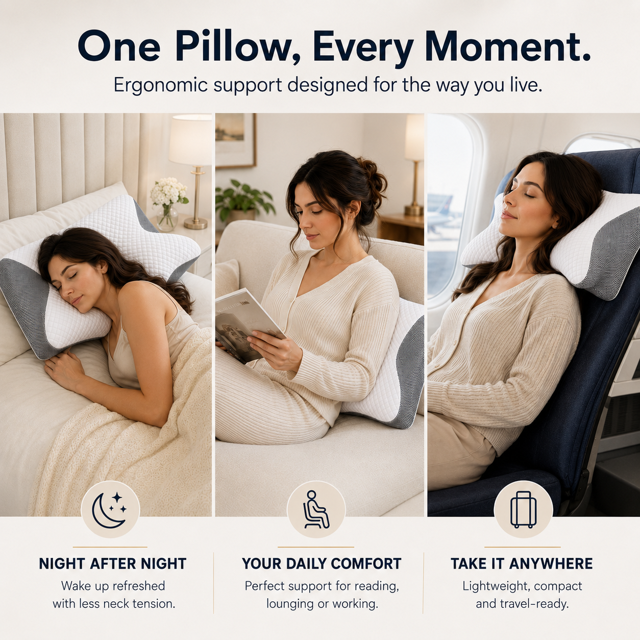 DreamNest® Memory Foam Pillow