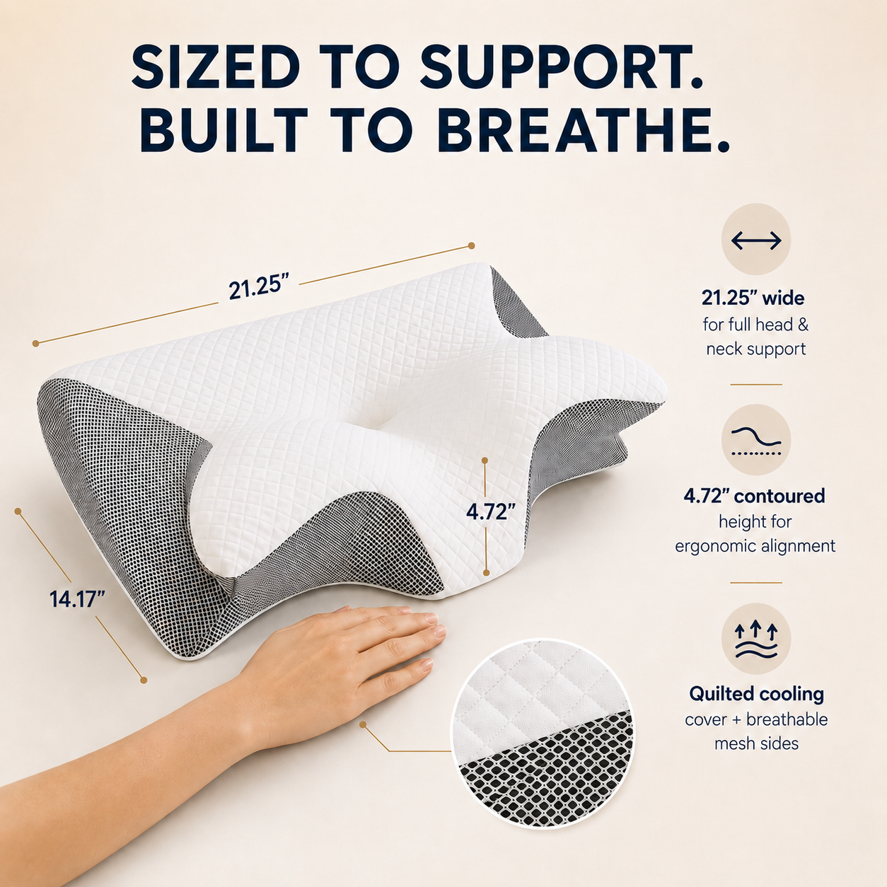 DreamNest® Memory Foam Pillow